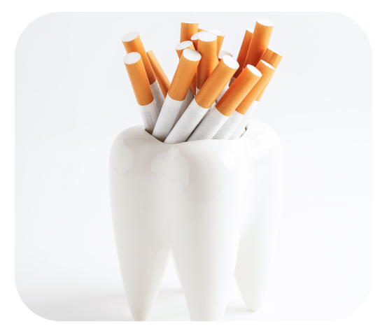 smoking with dental implants